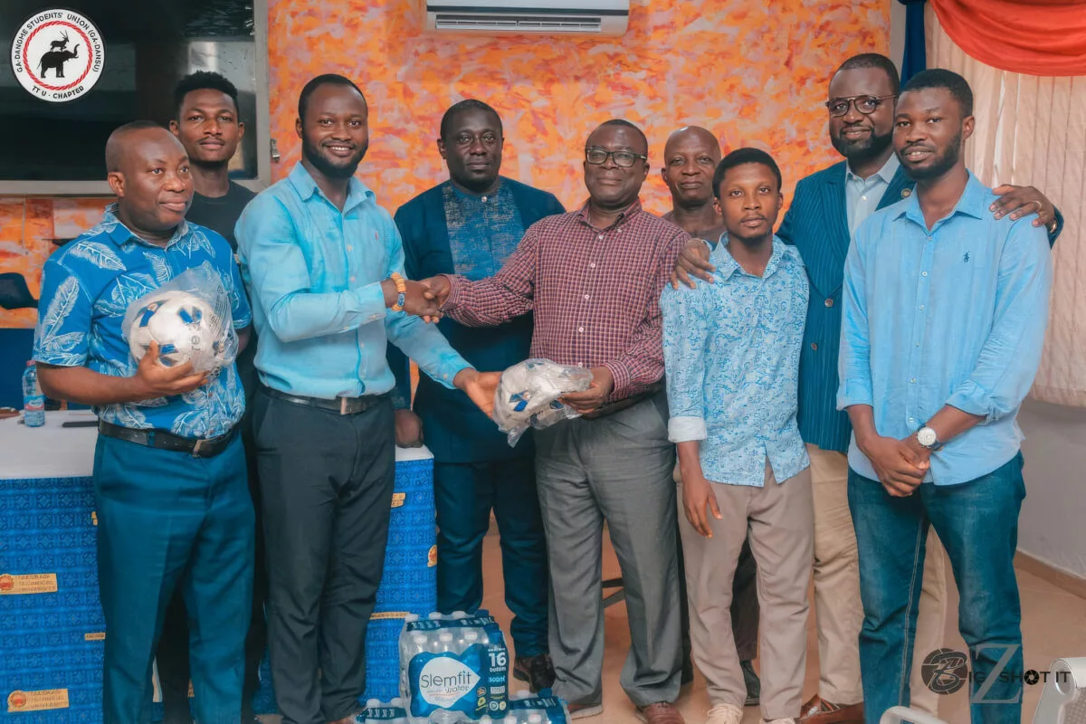 Donating Sports Kits To Takoradi Technical University Sports Committee